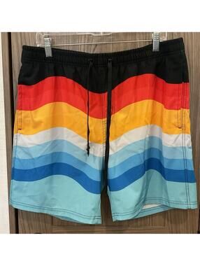 UZZI Amphibious Gear Mens Swim Trunks W/liner And Pockets Size XL